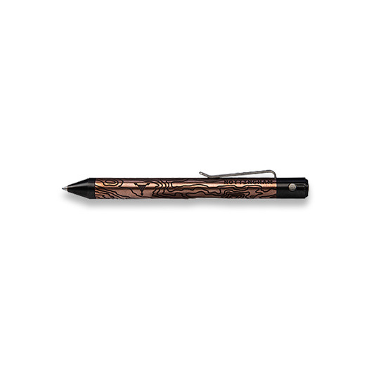 Triple Aught Design TiButton pen, RH SL Titanium Copper Zirconium