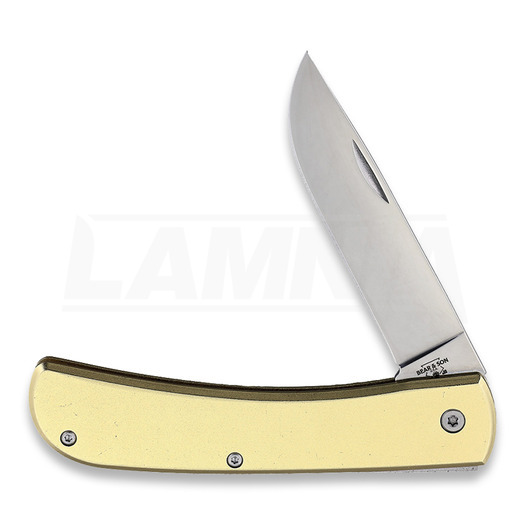 Bear & Son Yellow Aluminum Large Folder folding knife