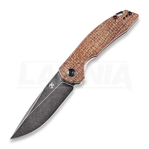 Kansept Knives Mini Accipiter Framelock Brown folding knife