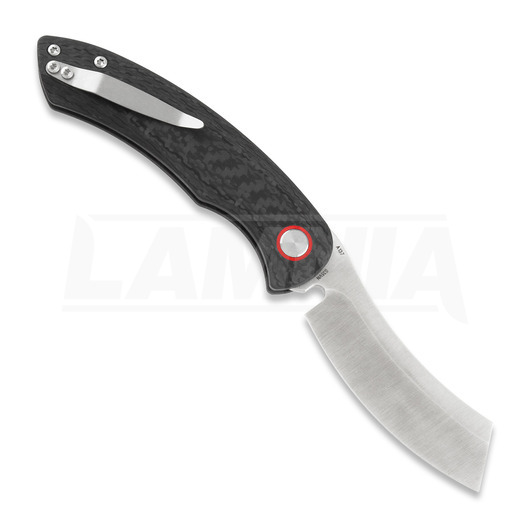 Briceag Red Horse Knife Works Hell Razor P Carbon Fiber, Auto, Satin