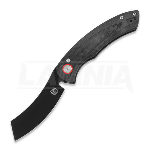 Red Horse Knife Works Hell Razor P Carbon Fiber סכין מתקפלת, Auto, PVD Black