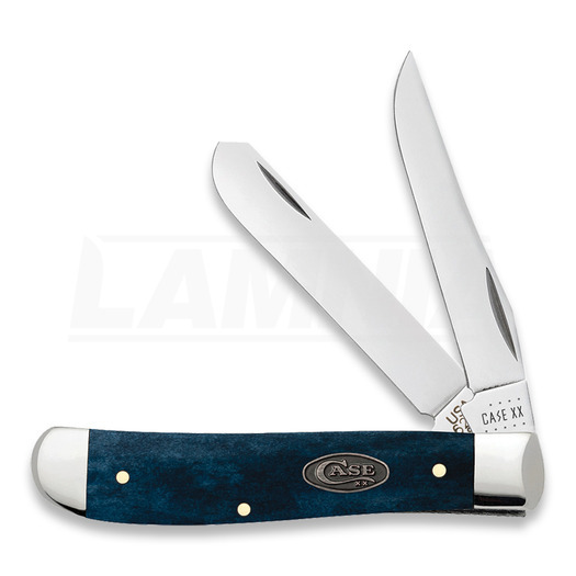 Pocket knife Case Cutlery Mediterranean Blue Bone Smooth Mini Trapper 52803