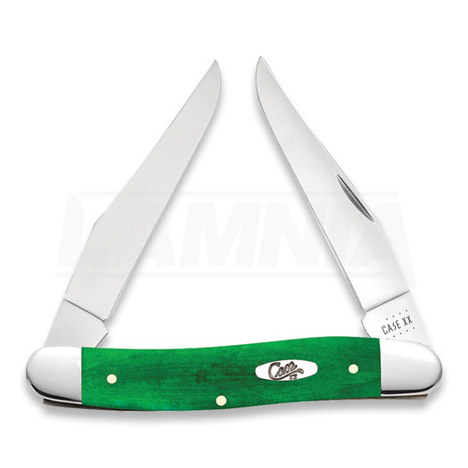 Pocket knife Case Cutlery Brilliant Green Bone Smooth Muskrat 52822
