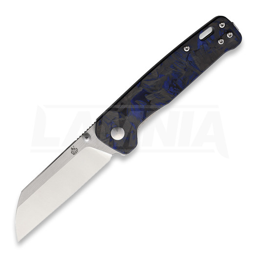 QSP Knife Penguin folding knife, black/blue carbon fiber
