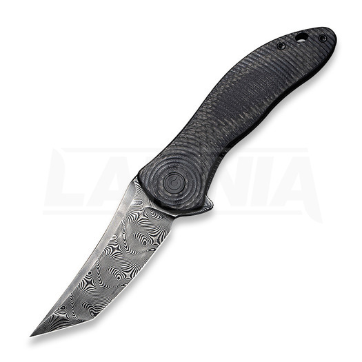 Πτυσσόμενο μαχαίρι CIVIVI Synergy3 Damascus, tanto, carbon fiber C20075B-DS1