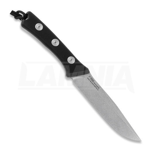 ANV Knives P300 Plain edge mes, kydex, zwart