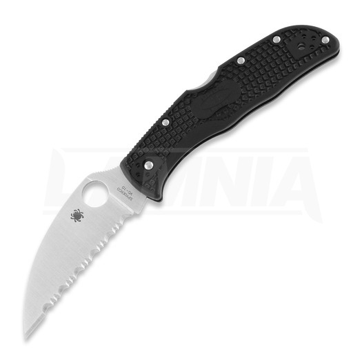 Spyderco Endela Wharncliffe folding knife, spyderedge, black C243FSWCBK