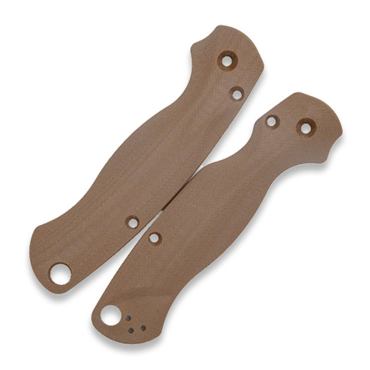 Flytanium Lotus Earth Brown G-10 Scales for Spyderco Paramilitary 2 Knife