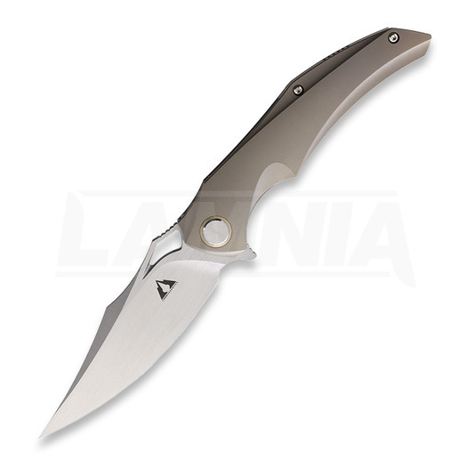 CMB Made Knives Prowler Framelock 折叠刀, 灰色