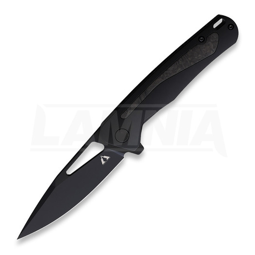 CMB Made Knives Spear Framelock CF foldekniv, svart