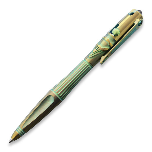 Rike Knife Titanium Pen Green and Gold
