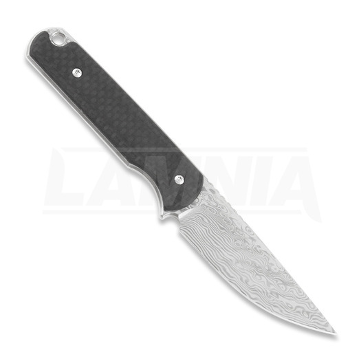 Ferrum Forge Lackey Damascus kniv, carbon fiber
