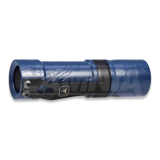 Triple Aught Design Barrel Mod 10-1 Milled TAD Edition Cobalt Topo flashlight
