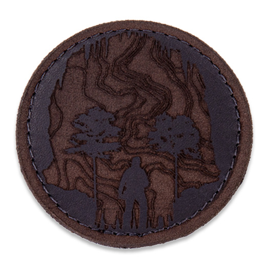 Triple Aught Design Skull Cave Leather Patch Black