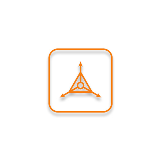 Triple Aught Design Logo Sticker PCV Orange 3.0"