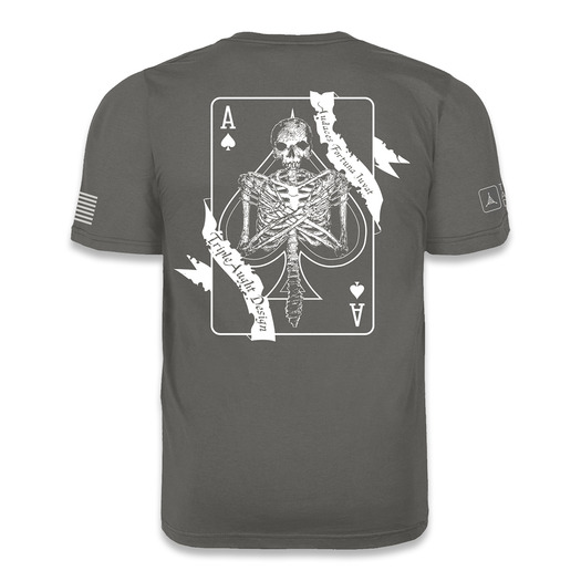 Triple Aught Design Weathered Death Card T-Shirt Asphalt marškinėliai