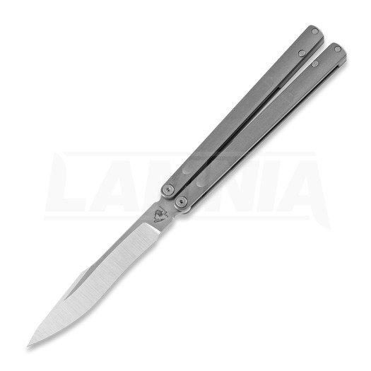Maxace Pian M390 Gray balisong kniv, satin
