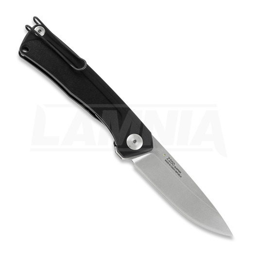 Складной нож ANV Knives Z200 Plain edge, GRN, чёрный