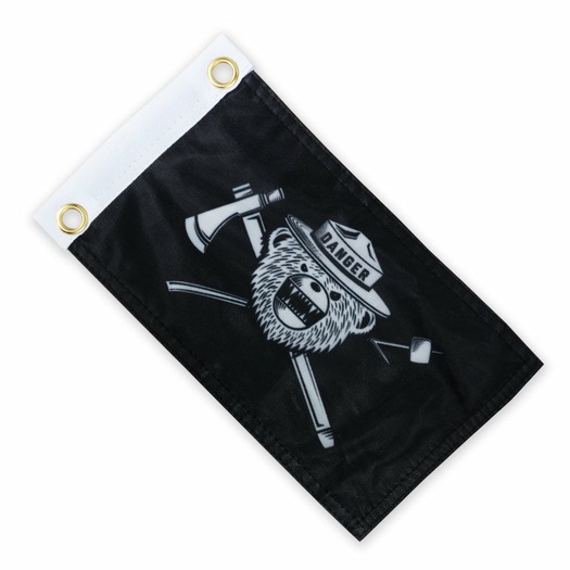 Prometheus Design Werx DRB Classic Jolly Roger Expedition Flag - Black