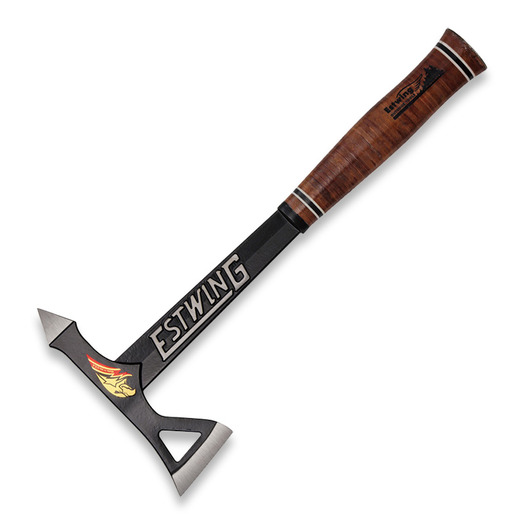 Tomahook Estwing Black Eagle Tomahawk, leather