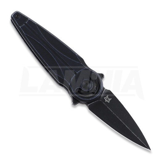 Fox Anarcnide Saturn folding knife, black idroglider, left, black FX-551SXALB