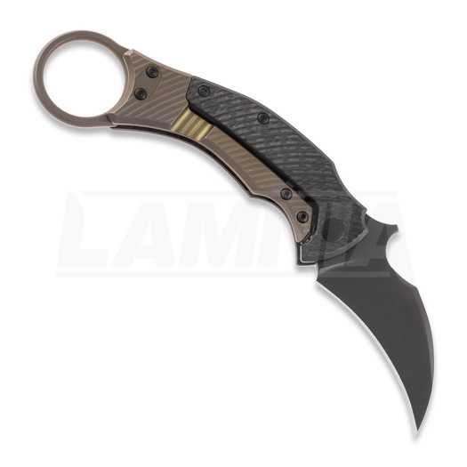 Fox Black Bird összecsukható kés, bronze/carbon fiber FX-591TICBR