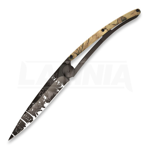 Deejo 37g Brown Camo/Hunting folding knife