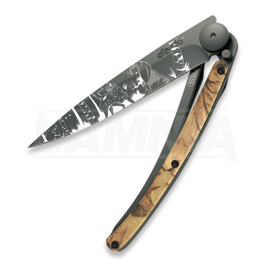Deejo 37g Brown Camo/Hunting 折り畳みナイフ