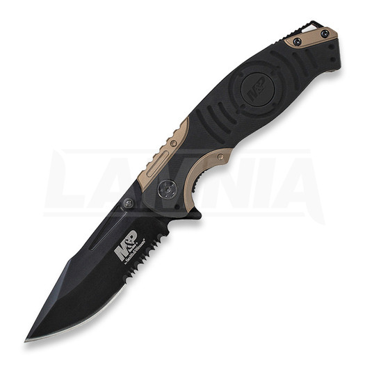Smith & Wesson M&P Linerlock סכין מתקפלת, black/brown