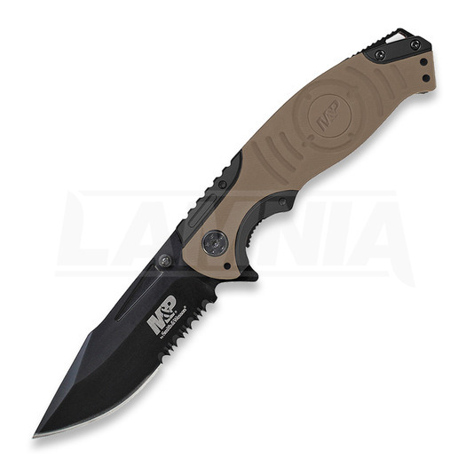 Smith & Wesson M&P Linerlock folding knife, brown