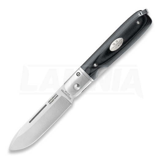 Fällkniven Gentlemans Pocket Knife Micarta folding knife, black GPBM