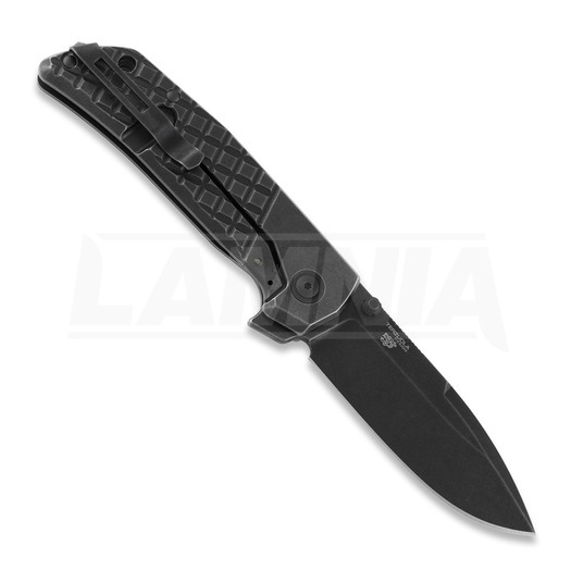 MKM Knives Maximo foldekniv, Dark stonewash titanium MKMM-TDSW