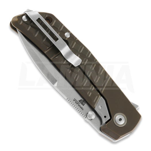MKM Knives Maximo 折り畳みナイフ, Bronze titanium MKMM-TBR