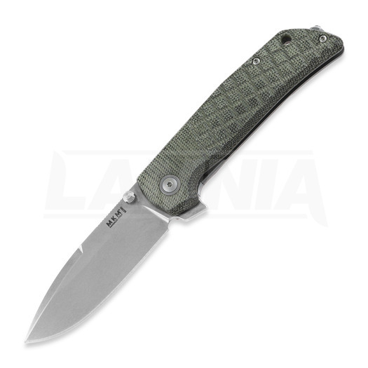 MKM Knives Maximo סכין מתקפלת, Green canvas micarta MKMM-GCT