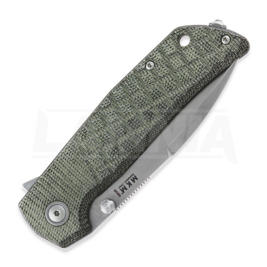 MKM Knives Maximo folding knife, Green canvas micarta MKMM-GCT