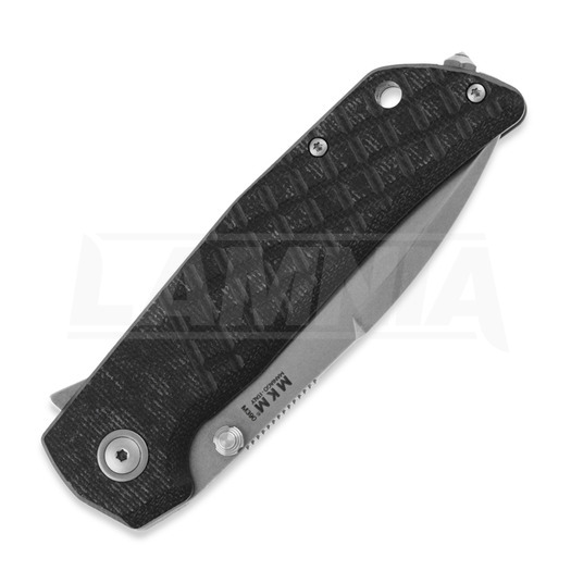 MKM Knives Maximo kääntöveitsi, Black canvas micarta MKMM-BCT