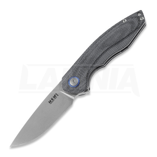 MKM Knives Timavo folding knife, Black canvas micarta MKVP02-BC