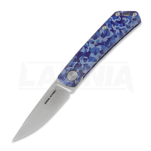 Πτυσσόμενο μαχαίρι RealSteel Luna Ti-Patterns, blue camo 7001-TC2