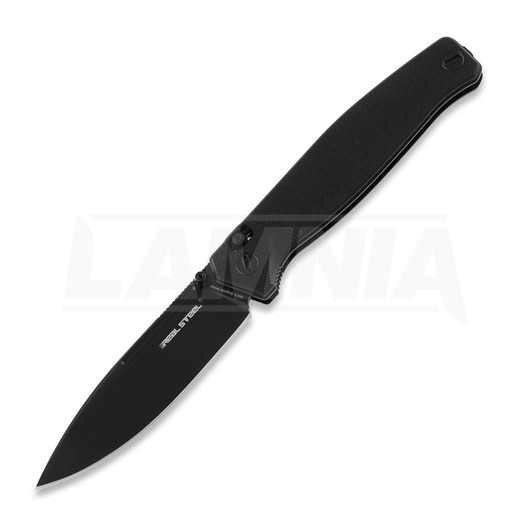 Сгъваем нож RealSteel Huginn, full black 7652B