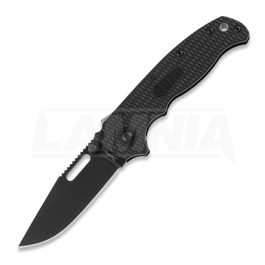 Складной нож Demko Knives AD 20.5 DLC, Clip Point, чёрный