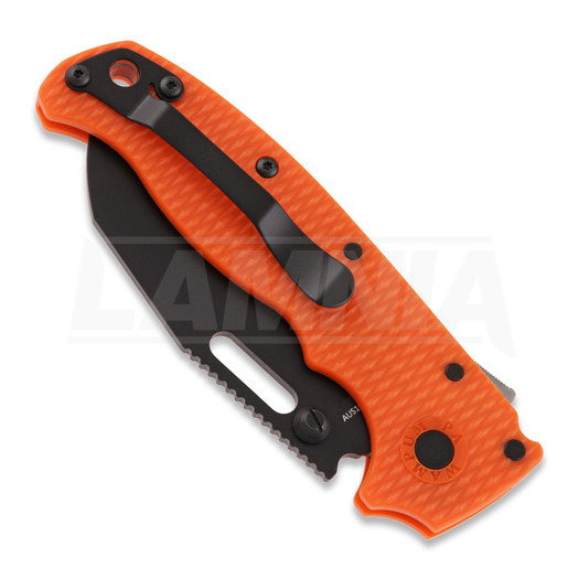 Demko Knives AD 20.5 DLC 折り畳みナイフ, Shark Foot, オレンジ色