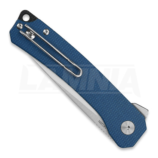QSP Knife Osprey Linerlock Blue Micarta foldekniv