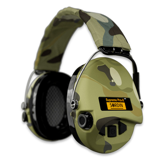 Sordin Supreme Pro-X LED earmuffs, Hear2, Camo band, GEL, Camo 75302-X-08-S