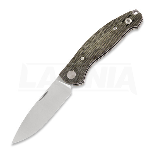 GiantMouse ACE Farley Slipjoint vouwmes, Green canvas