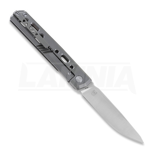 RealSteel Bruns Titanium folding knife, beadblast 7661