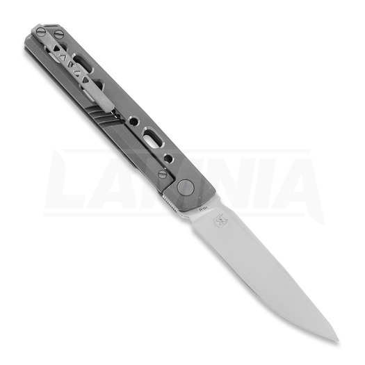 RealSteel Bruns Titanium sklopivi nož, stonewash 7661S