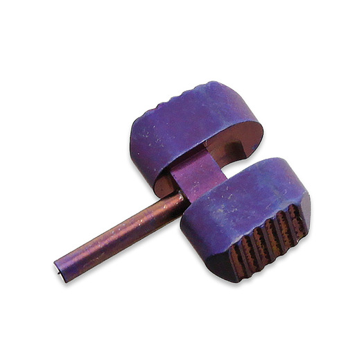 Flytanium Titanium Ball Cage Lock for Spyderco Manix 2 - Purple