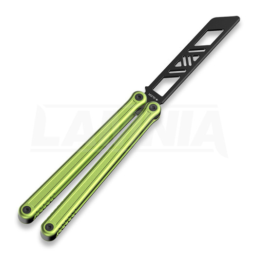 Glidr Antarctic balisong trainer, lime green