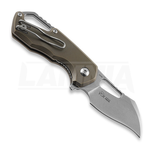 MKM Knives Isonzo M390 Hawkbill סכין מתקפלת, bronze anodized titanium MKFX03M-1TBR