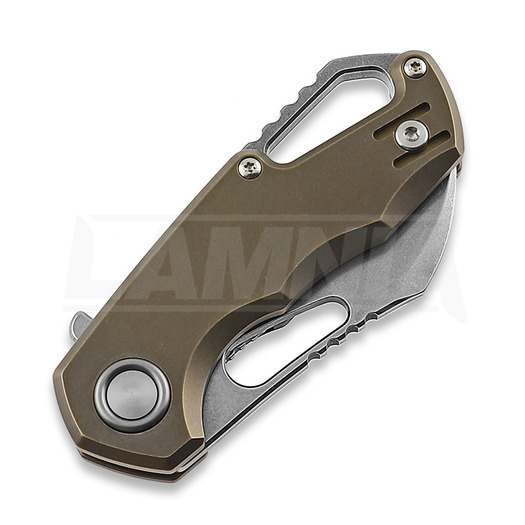MKM Knives Isonzo M390 Hawkbill 折叠刀, bronze anodized titanium MKFX03M-1TBR